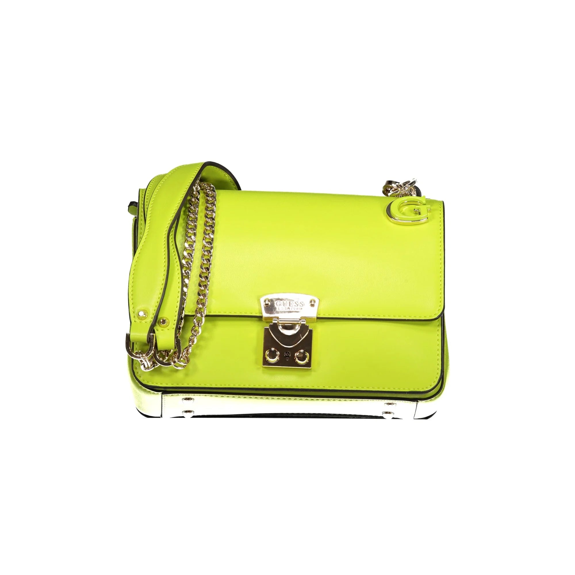 GUESS JEANS Borsa Donna Verde Eliette a Tracolla con Catena e Scomparti Multipli Borse - foto prodotto